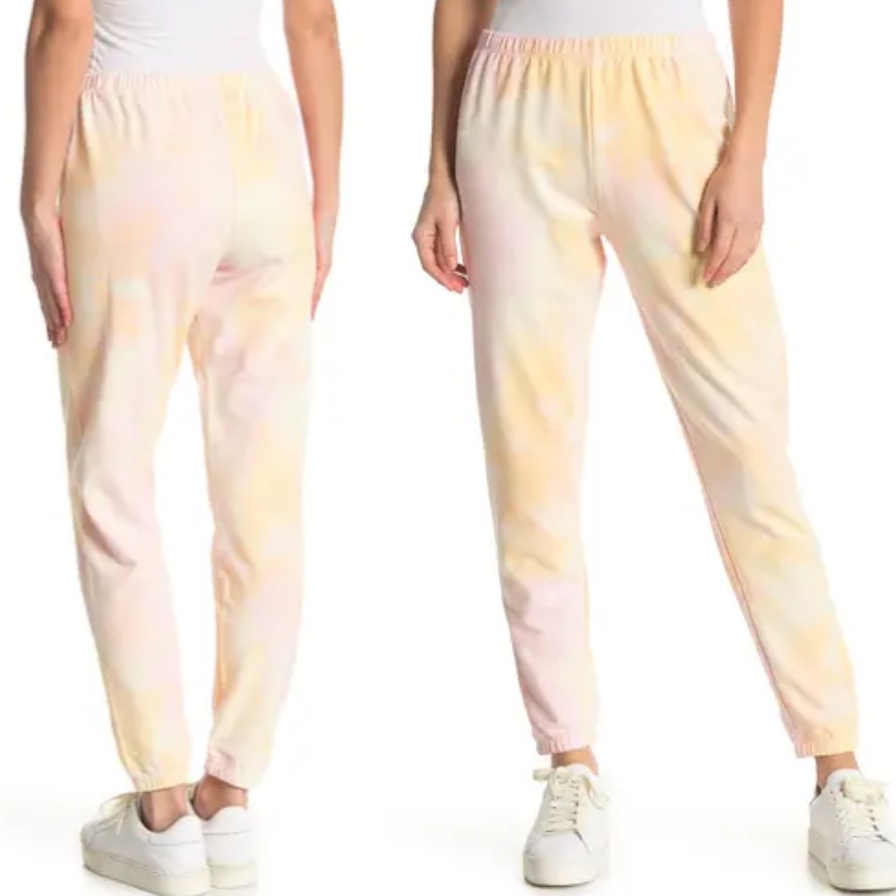 WILDFOX Cotton Candy Knox Tie Dye Joggers NWT